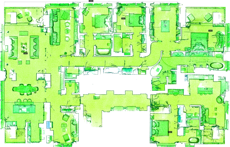 Measured plan slice of the Peninsula Heights scan