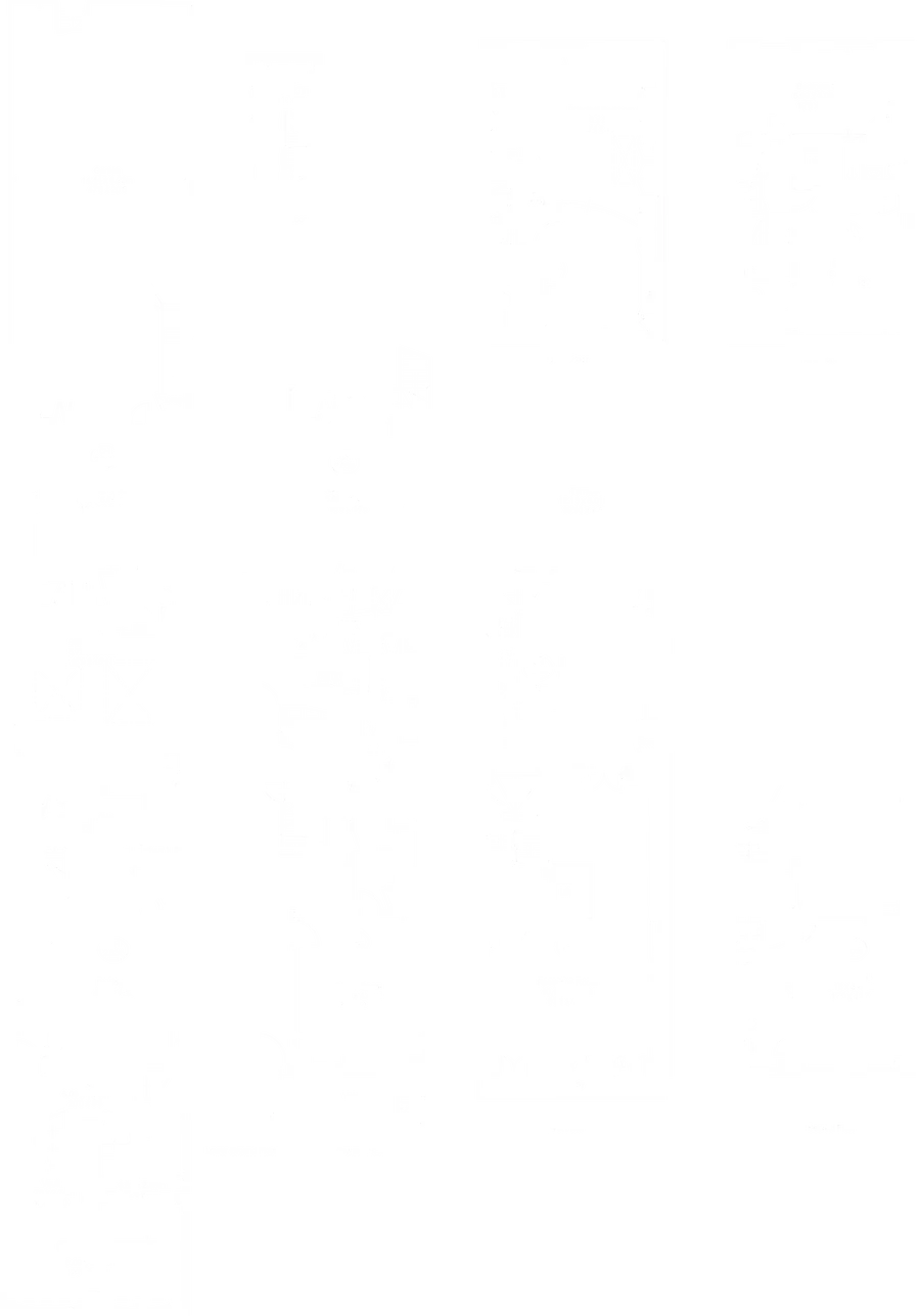 Measured plan of a townhouse, showing room layout across four floors