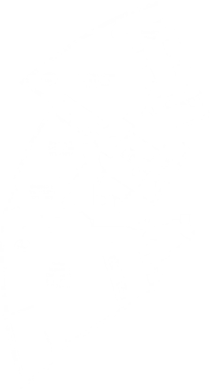 Measured plan of a riverside apartment, showing room layout and dimensions